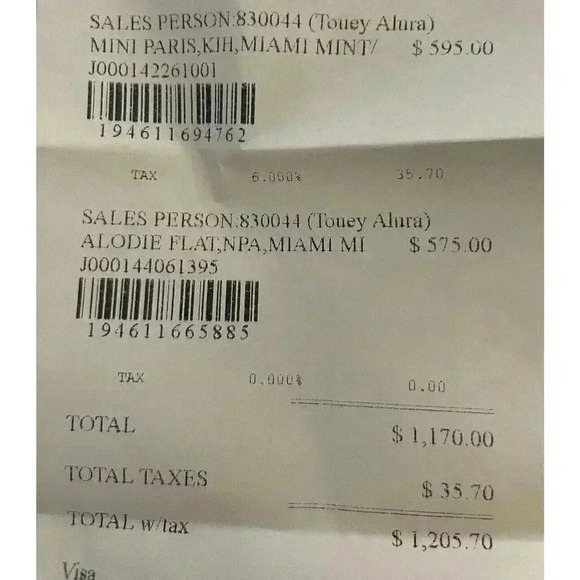 JIMMY CHOO Alodie Flat Nappa Patent Leather Sandals T Strap Logo Mint Green 9 39 - Picture 16 of 16